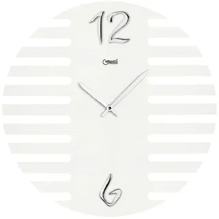 Lowell Wanduhr Designuhr Holz rund Grossuhren Design Lowell ∅50cm weiß
