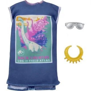 Barbie Jurassic World GRD47 Fashion Look Pack, Kleid mit Accessoires