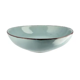 Peill+Putzler Schale dreieckig 23 cm  Siena , türkis/petrol , Steinzeug/Steingut , Maße (cm): H: 5  Ø: 23