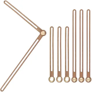 PATIKIL 4 Set Uhrzeiger für Wanduhr φ30cm, DIY Modern Lautlos Uhr Holzmaterial, Wanduhren Selber Bauen Deko für Wohnzimmer Restaurant Büro - Form:D3