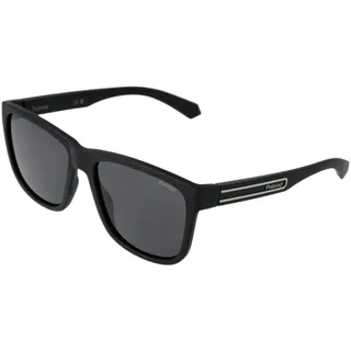 Polaroid PLD 2155/S Herren-Sonnenbrille Vollrand Quadratisch Kunststoff-Gestell, schwarz