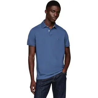 Tommy Hilfiger Herren Poloshirt Kurzarm 1985 Regular Fit, Blau (Aegean Sea), 3XL