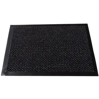 MERTEX Zeitlose Schmutzfangmatte Türmatte Sauberlauf Schmutzmatte Fußabstreifer für Flur Eingangsbereich Haustür innen und außen (Dark, ca. 60 x 120 cm)