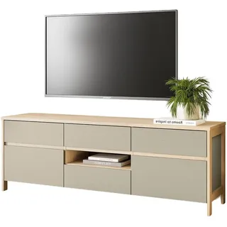 furn.design Finnes TV-Lowboard 164x58x39 cm Salbeigrün/Eiche Holzwerkstoff