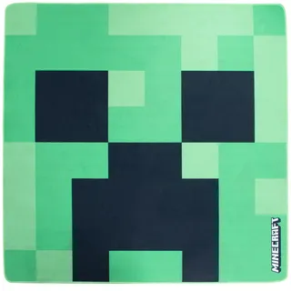 roba Minecraft Kinderteppich 120 x 120 cm Grün/Schwarz