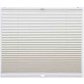 Thermo Black Out Plissee 65x200 cm beige silber metallic 100% Verdunkelnd