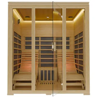 Artsauna Billund Infrarotkabine mit Dual Heizsystem und Hemlockholz