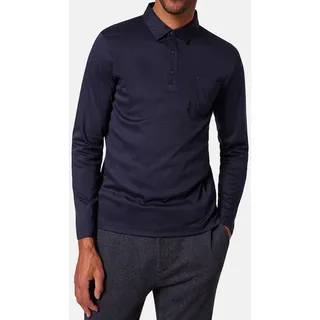 Pierre Cardin Langarm-Poloshirt PoloKN 1/1, aus 100% mercerisierter Baumwolle blau XXL (56)