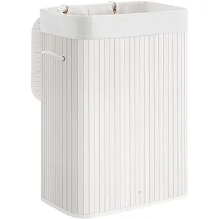 Songmics Wäschekorb mit Deckel, 72 L