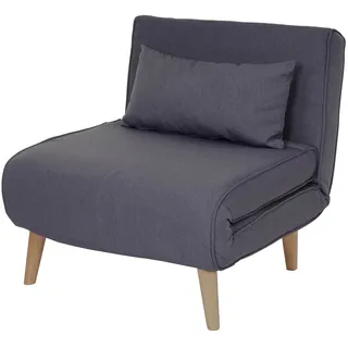 Mendler Schlafsessel HWC-D35 Stoff/Textil 0 x 0 x 0 cm Grau mit Schlaffunktion