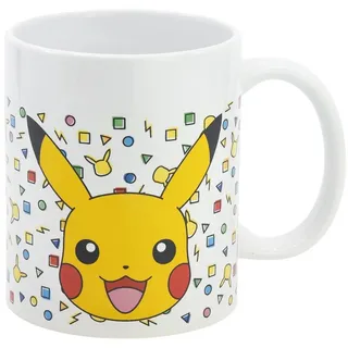 POKÉMON Tasse Pokemon Pikachu Kaffeetasse Teetasse Tasse Geschenkidee 325 ml, Keramik bunt