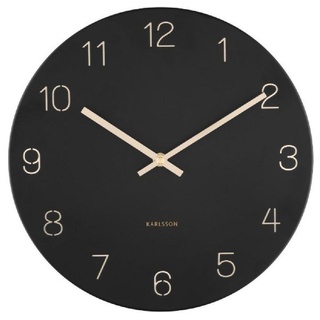 Karlsson Uhr Wanduhr Charm Engraved Numbers Black (Klein)