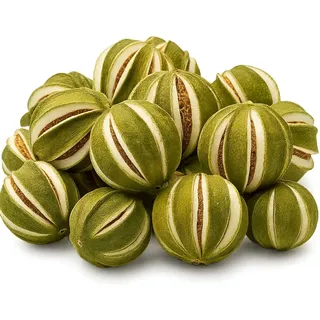 NaDeco Limetten getrocknet 250 g, ca. 10-13 Stück, geschlitzt, Deko | Ganze Früchte aus Südafrika, luftgetrocknet und ungefärbt, für Adventskranz, Schale und Trockenobst-Arrangement