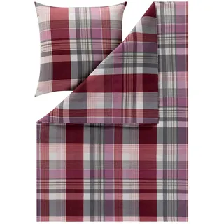 Estella Ambros Kariert 100% Baumwolle Schwarz 155 x 220 cm + 80 x 80 cm