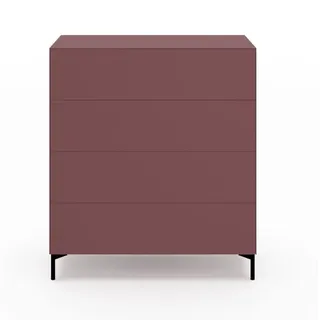 Create Kommode mit 4 Schubkästen Cherry Rundfuß