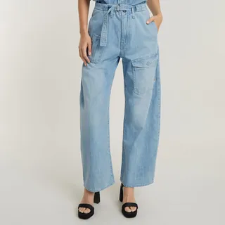 G-Star Belted Loose Cargohose - Sun Faded Blue Mist - 27 - 34