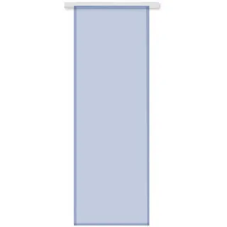 Bestgoodies Vorhang (1 St), Paneelwagen, transparent, Microfaser, Transparente Schiebegardine mit Klettband und Befestigungszubehör blau