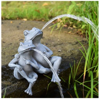 Heissner Wasserspeier Teichfigur 'Frosch-Paar', 28x18x30cm grau