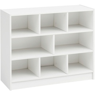 Mid.you Regal, Weiß, Holzwerkstoff, 2 Fächer, 80x68.5x29.5 cm, stehend, Arbeitszimmer, Büroregale, Bücherregale