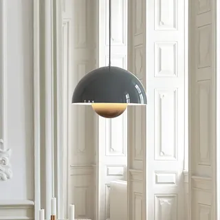 Pendelleuchte &Tradition, Flowerpot VP7, dimmbar, Grau, für Wohnzimmer, Metall, Design - 27