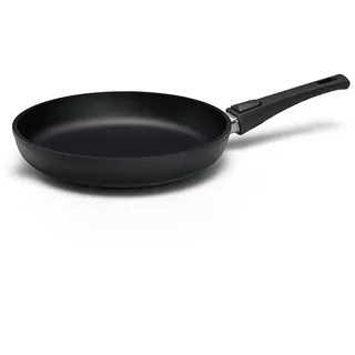 Hoffmann STONIQ Bratpfanne 32 cm Induktion, Antihaft, PFAS-frei, ohne Deckel, Aluguss, abnehmbarer Griff, alle Herdarten, backofenfest, wiederbeschichtbar, spülmaschinenfest, Pfanne made in germany