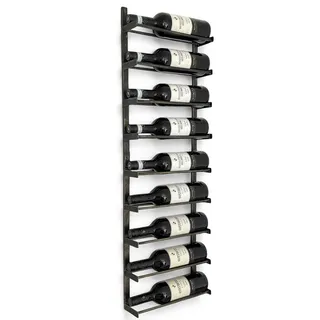 DanDiBo Ambiente Weinregal Wand Metall 9 Flaschen Schwarz