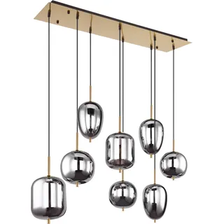 GLOBO Blacky I 8-flg. 94 cm rund Messingfarben