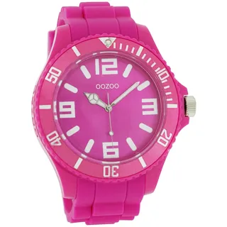 Oozoo Herren Armbanduhr mit Silikonband Weiße arabische Zahlen und Indexe 48 MM Durchmesser in verschiedenen Variationen
