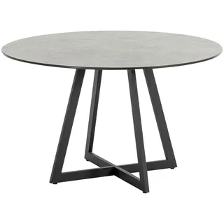 Niehoff Garden Gartentisch, Anthrazit, Dunkelgrau, Metall, rund, eckig, X-Form, 121x74x121 cm, wetterbeständig, wetterfest, Gartenmöbel, Gartentische, Gartentische