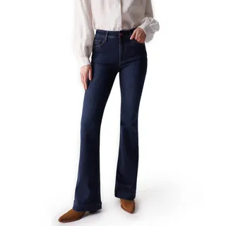 Salsa Destiny Push UP-Jeans, Flare-Passform, MIT DUNKLER Waschung - 26