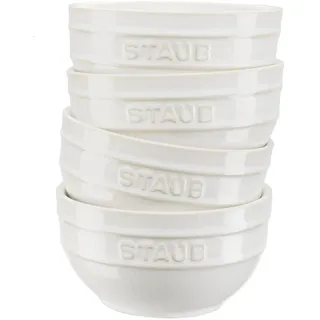 Staub Schüsselset Elfenbein-Weiß 12 cm 4-tlg.