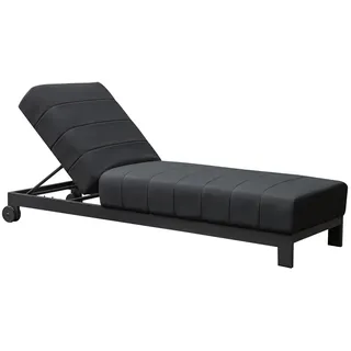 CLEMENTO Beziers Loungeliege Aluminium mit Rollen Createxx - Anthrazite