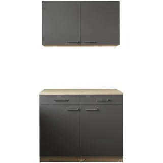 Respekta Küchenmöbel-Set 10 Merle 100 cm Grau