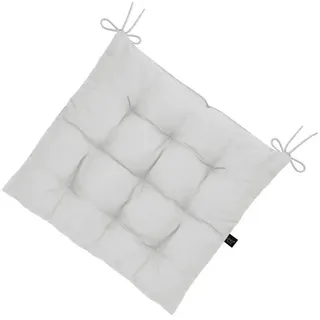 LILENO HOME Stuhlkissen Sitzkissen für Gartenstuhl, Küchenstuhl oder Esszimmerstuhl 40x40x6 cm, Bequeme Indoor u. Outdoor Stuhlauflage als Stuhl Kissen Weiß weiß