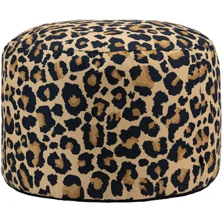 I.C.O.N. Icon Milano Leopard Sitzsack Hocker mit Füllung