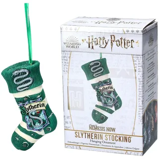 Figuren Shop GmbH Christbaumschmuck Christbaumschmuck - Harry Potter Slytherin Socke - Weihnachtsdeko (1-tlg) bunt