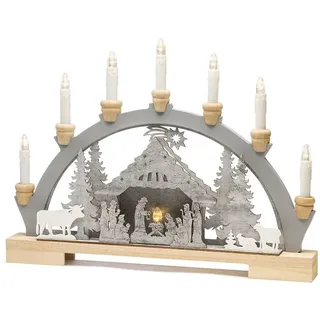 Konstsmide LED Schwibbogen Krippe 5 x 33 x 45 cm