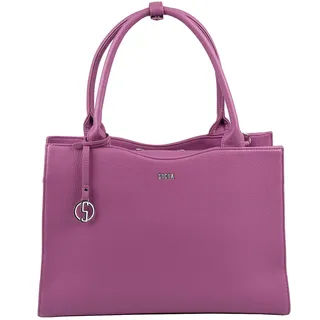 Socha Laptoptasche & Businesstasche/Aktentasche für Damen, Passion Flower Slim Fit 15.6 Zoll, aus lila Feinsynthetik, herausnehmbares Laptopfach, Vollausstattung
