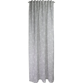 Vorhang »Schlaufenschal verdeckte Schlaufe Seitenschal Schlaufenvorhang 2559 Grau Weiß 140x245 cm«, EXPERIENCE, Multifunktionsband grau|weiß