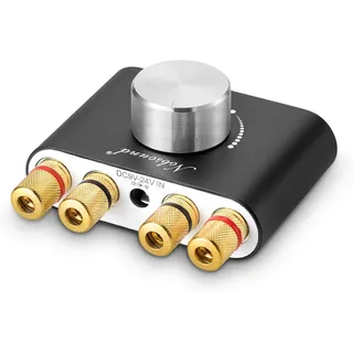 Mini-bluetooth-stereo-hifi-leistungsverstärker, 2.0-kanal-digitalverstärker, 2 X 50 W, Mit Aux-/usb-/bluetooth-eingang, Drahtlosem Audioempfänger, Pc-soundkarte Und Netzteil