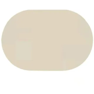 Homxi 6 Stück Tischsets Platzsets Modern, 30 x 45 cm, Oval mit Einfarbig, Tisch Platzsets rutschfest PU Leder, Beige