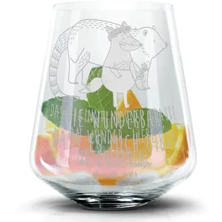 Mr. & Mrs. Panda Cocktailglas Nasenbär, Tumbler, Transparent, Aperol Glas, Lustige Sprüche, Caipiri, Premium Glas, Hugo Glas Collins Glas Daiquiri Glas