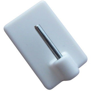rewagi  25 Stück Gardinen Klebehaken, Gardinenzubehör Größe: 28mm x 19mm - weiß