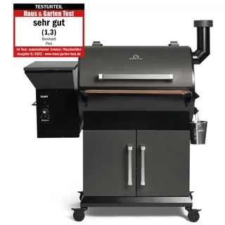 BURNHARD® Smoker FLINT, Pelletsmoker schwarz