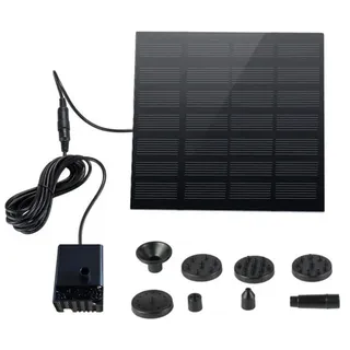 Solar-springbrunnen – Solarbetriebener Springbrunnen – Gartenwasserpumpe – Solarwasserpumpe Mit 6 Düsen Für Vogeltränke – Pool- Und Teichdekoration