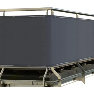 Sol Royal Balkonverkleidung 500 x 90 cm grau Polyester