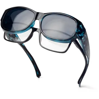 Face Shadow Polarisierte Überzieh Sonnenbrille Damen, Überbrille Sonnenbrille für Brillenträger, UV-Schutz Ultra Leicht Fit-Over Brille