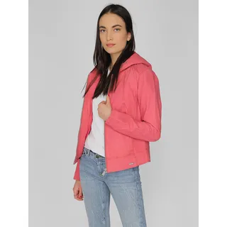 Lederjacke MAZE "Donie", Damen, Gr. XL, rot (coral), Obermaterial: 100% Lammleder. Innenseite: 100% Polyester. Ärmelfutter: 100% Polyester, Jacken