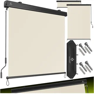 Kesser Senkrechtmarkise Außenrollo 140 x 250 cm Beige