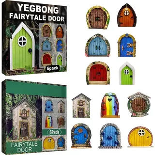 Set Aus Zwölf Hölzernen Feentoren Für Die Garten- Und Elfen-schlafzimmerdekoration Für Eine Märchenhafte Welt